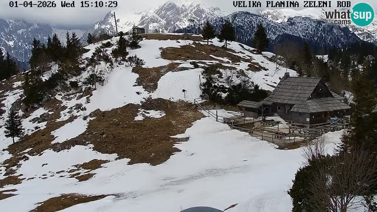 Zeleni Rob – Webcam live | Velika Planina
