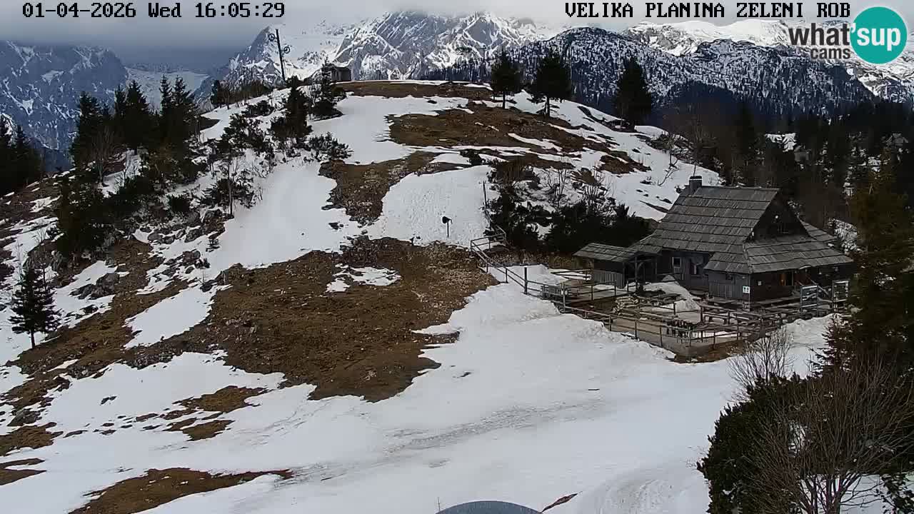 Zeleni Rob | Webcam live Velika Planina