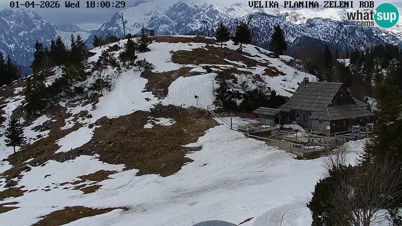 Zeleni Rob | Webcam live Velika Planina