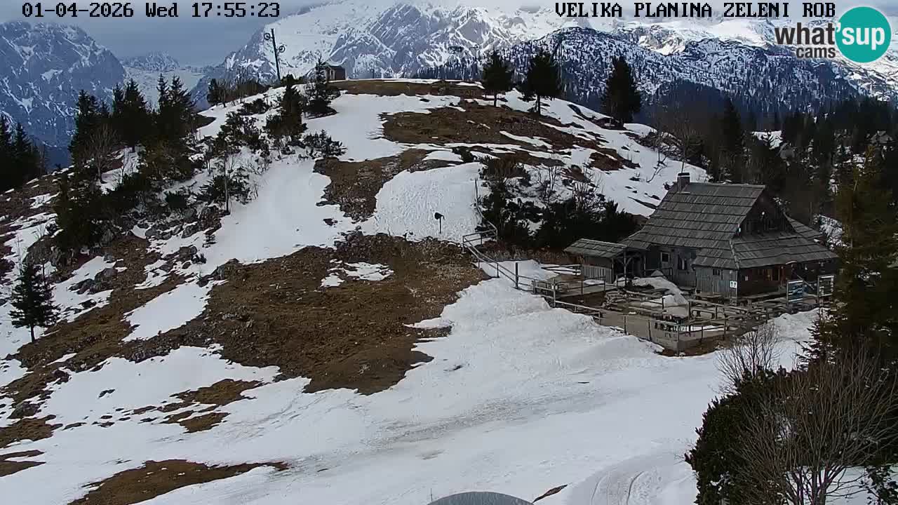 Zeleni Rob | Webcam live Velika Planina