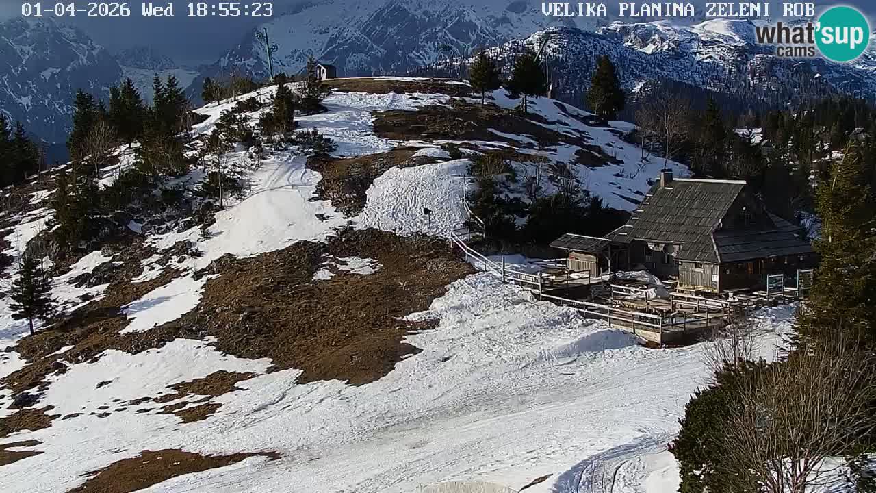 Zeleni Rob | Webcam live Velika Planina