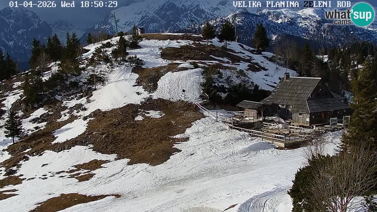 Zeleni Rob | Webcam live Velika Planina