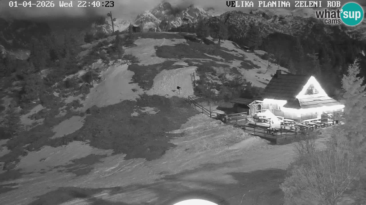 Zeleni Rob – kamera v živo | Velika Planina