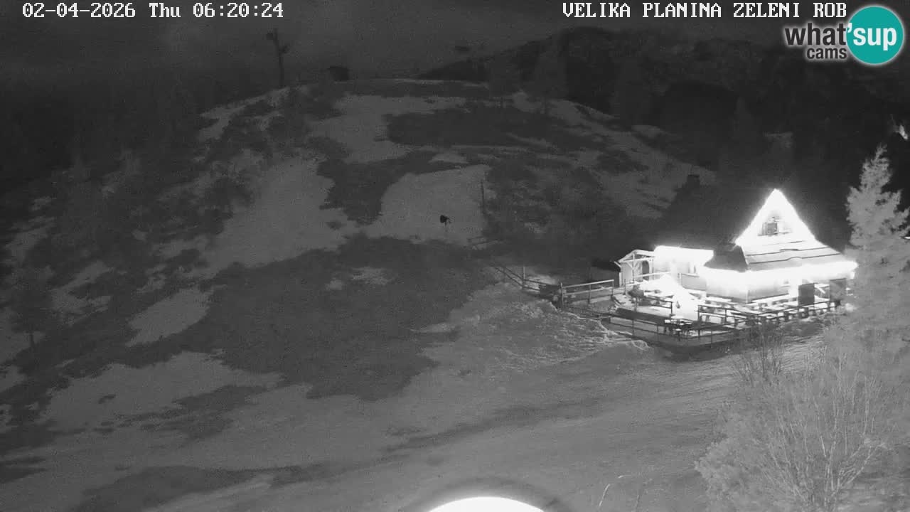 Zeleni Rob – kamera v živo | Velika Planina