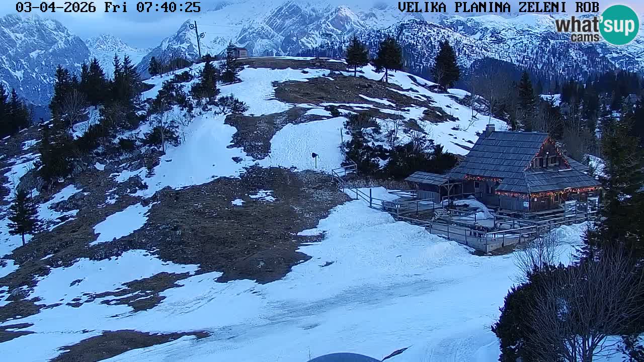 Zeleni Rob – Webcam live | Velika Planina