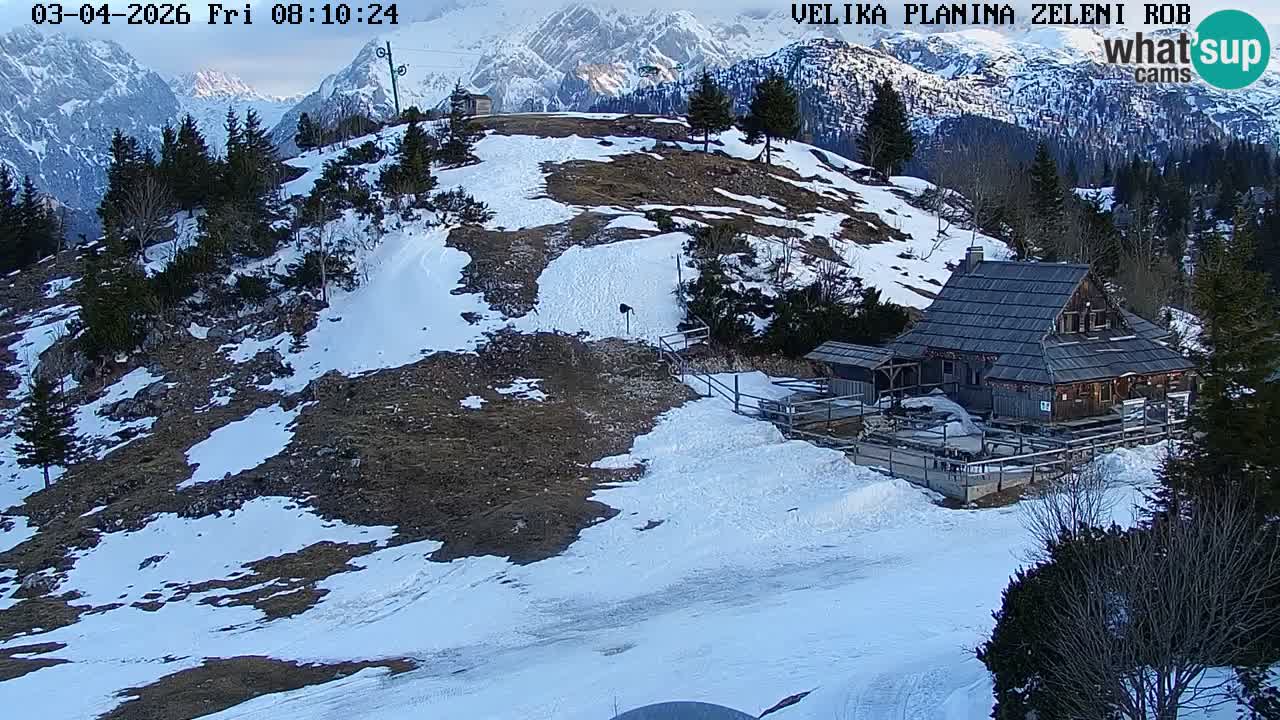 Zeleni Rob – Webcam live | Velika Planina