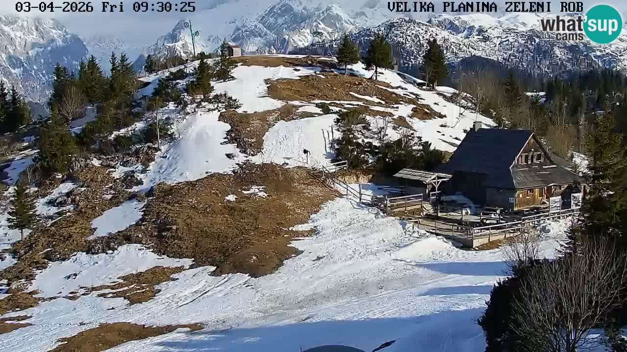 Zeleni Rob – Webcam live | Velika Planina