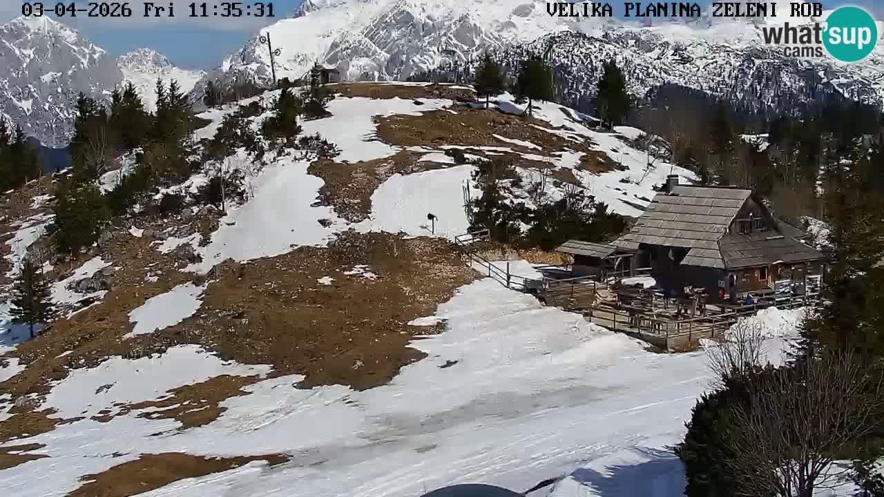 Zeleni Rob – Webcam live | Velika Planina