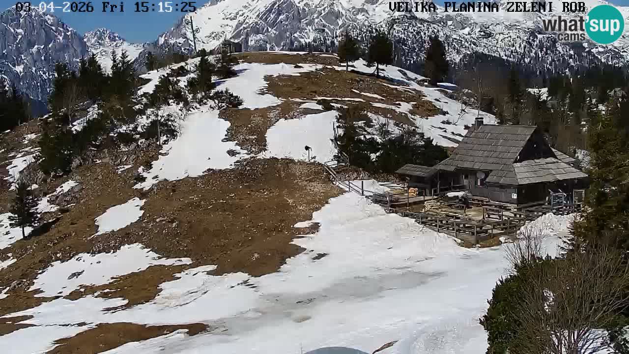 Zeleni Rob – Webcam live | Velika Planina