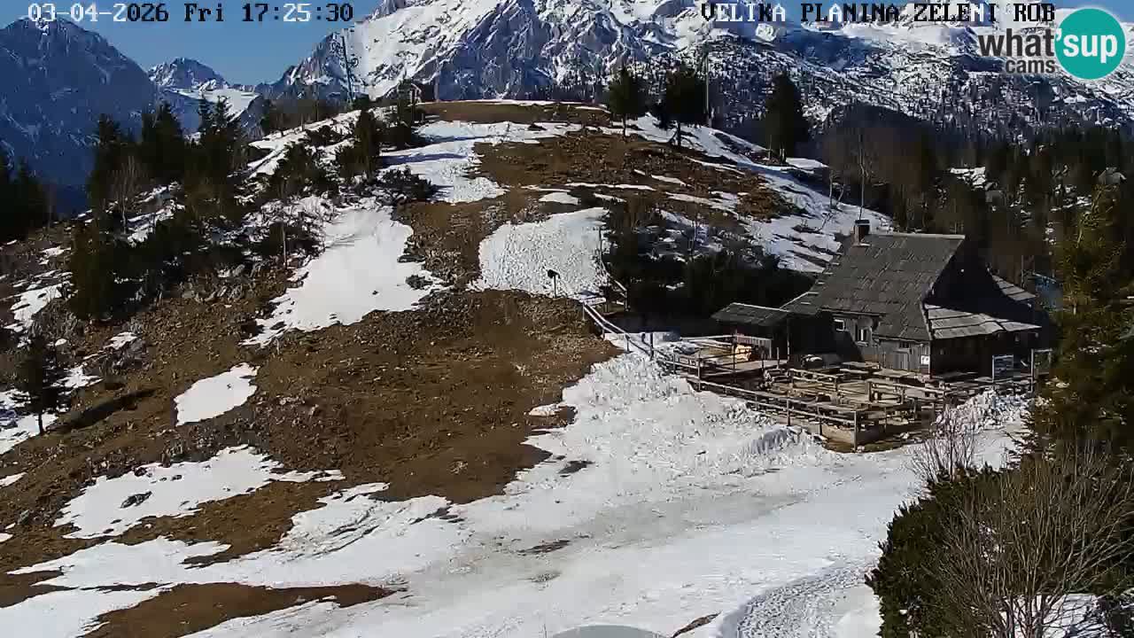 Zeleni Rob | Web kamera Velika Planina