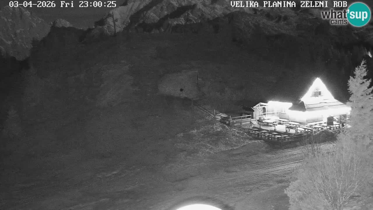 Zeleni Rob – kamera v živo | Velika Planina