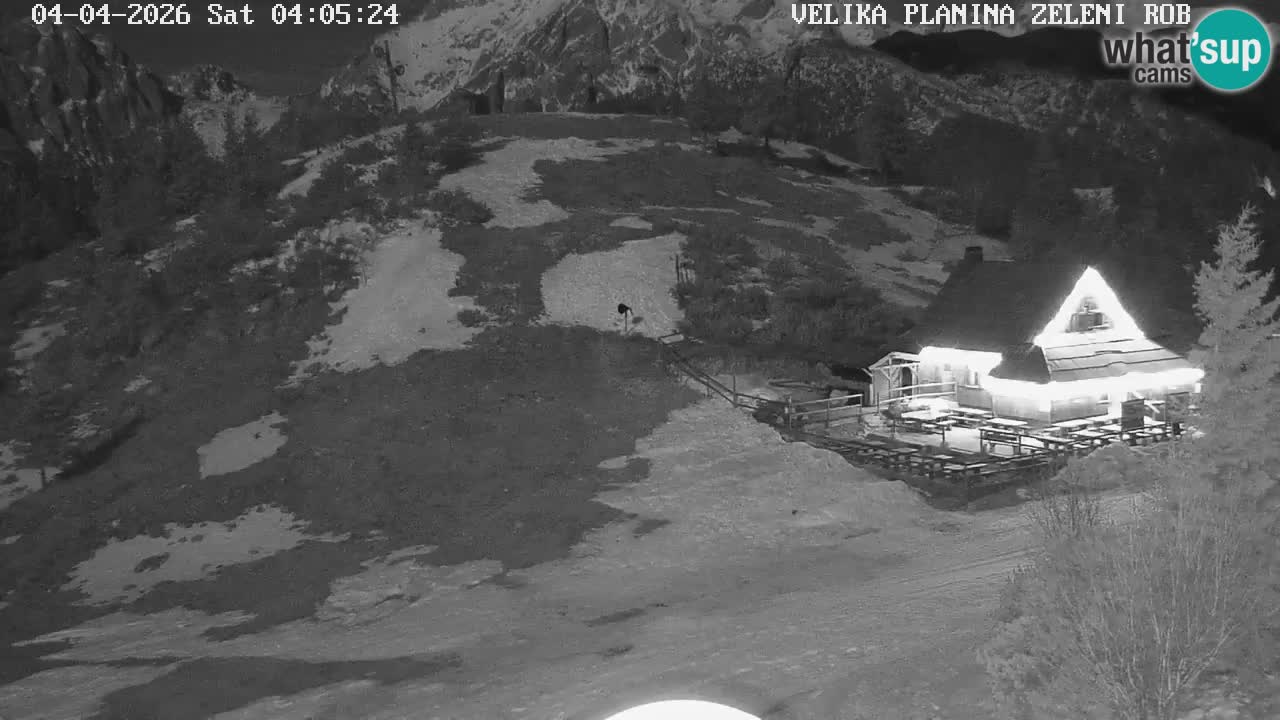 Zeleni Rob | Webcam en vivo Velika Planina