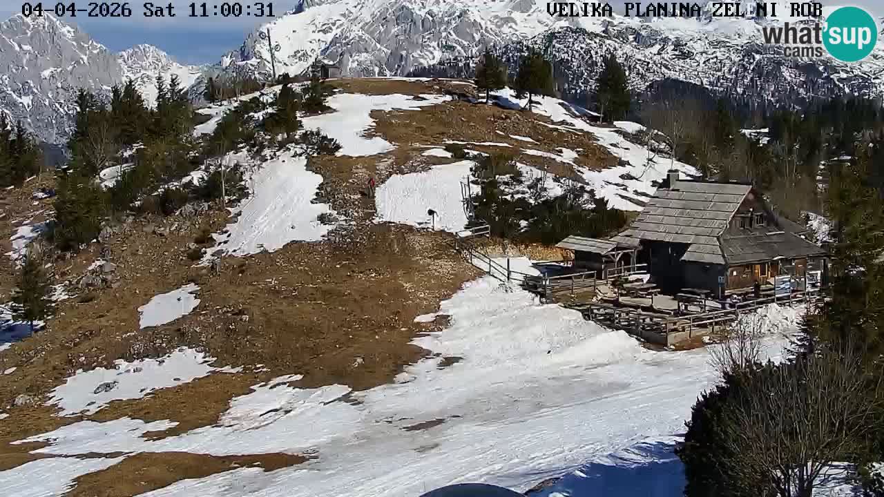 Zeleni Rob | Webcam en vivo Velika Planina