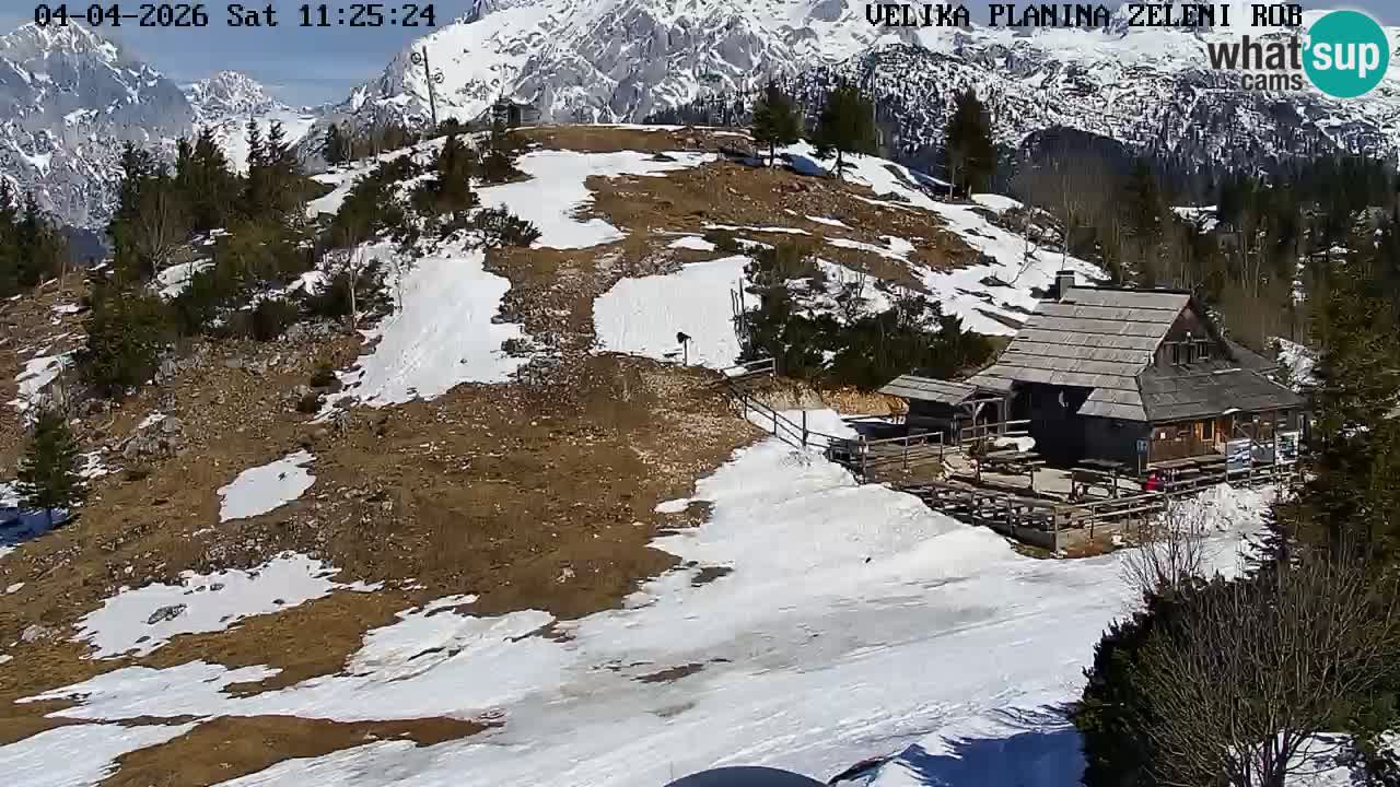 Zeleni Rob – Webcam live | Velika Planina