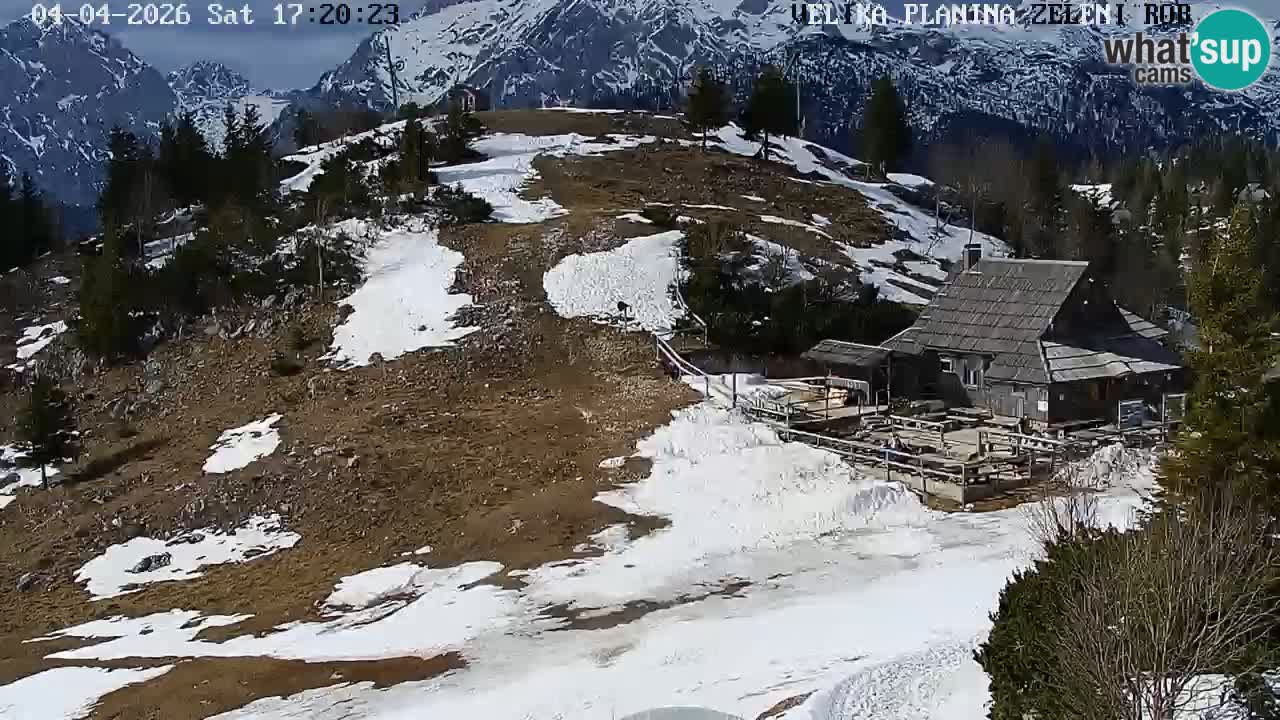 Zeleni Rob | Webcam en vivo Velika Planina