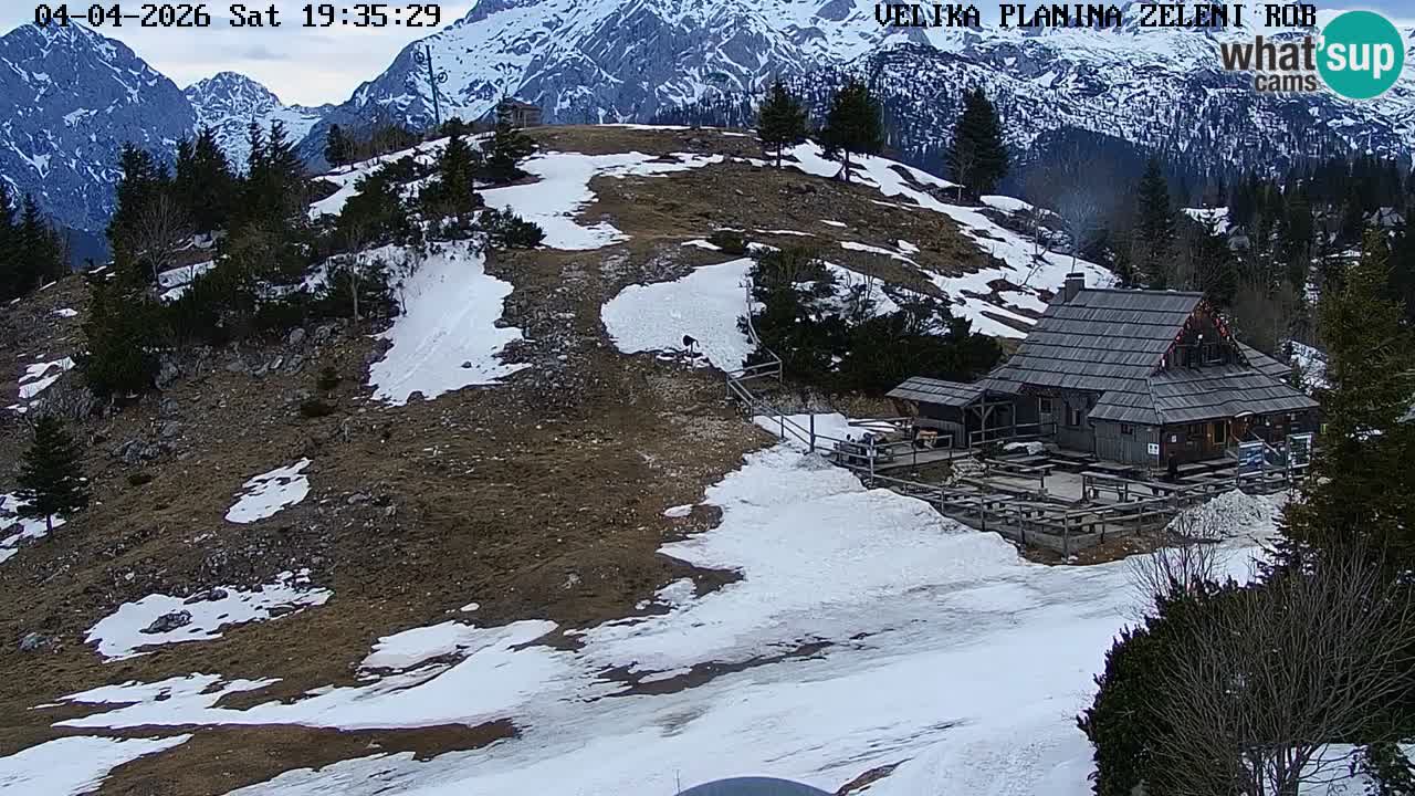 Zeleni Rob | Webcam en vivo Velika Planina