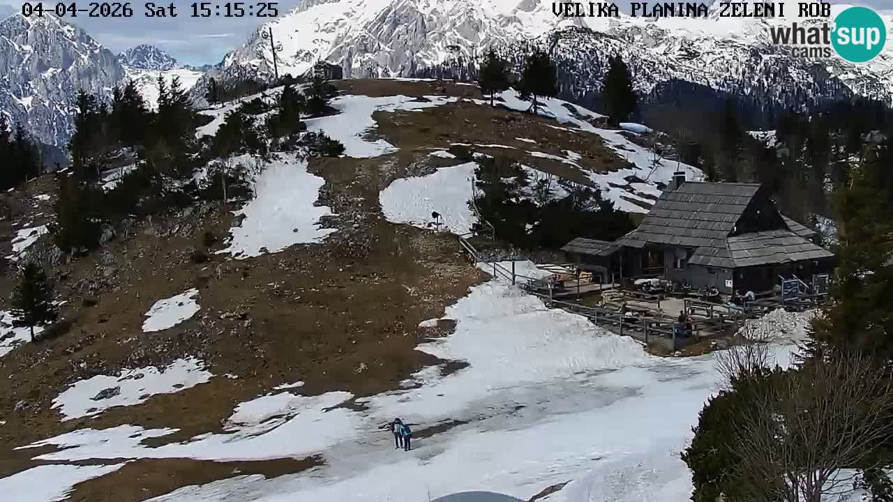 Zeleni Rob | Webcam en vivo Velika Planina