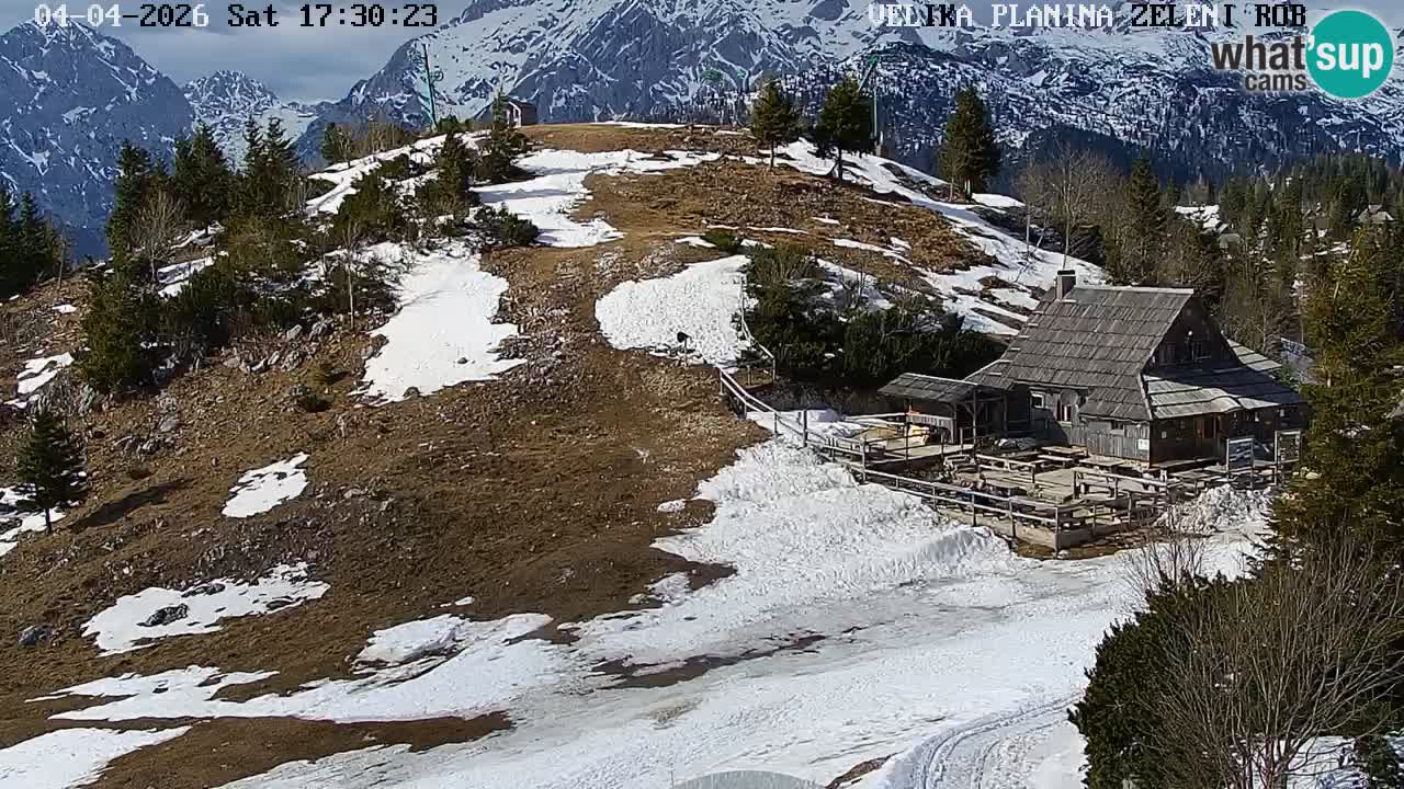 Zeleni Rob | Webcam en vivo Velika Planina