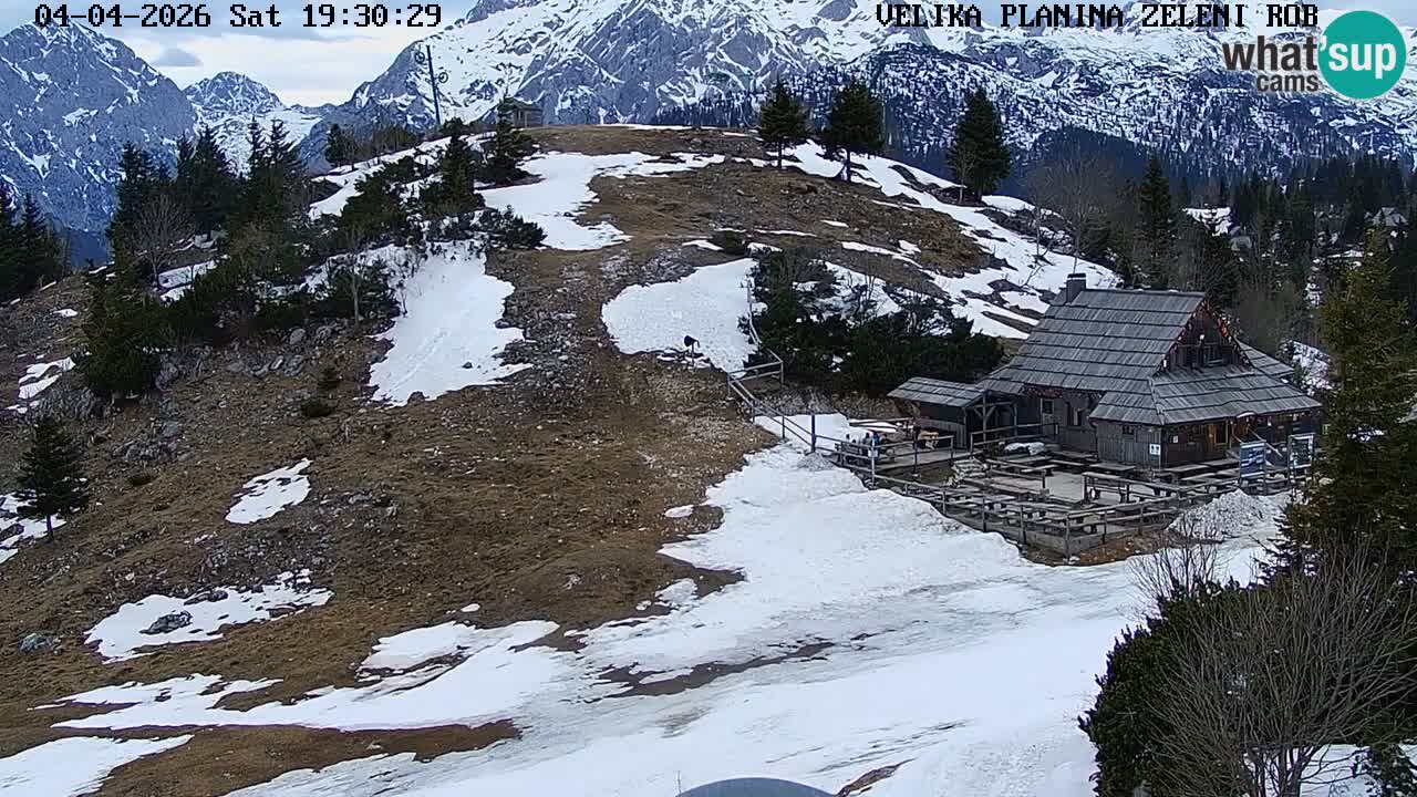 Zeleni Rob | Webcam en vivo Velika Planina
