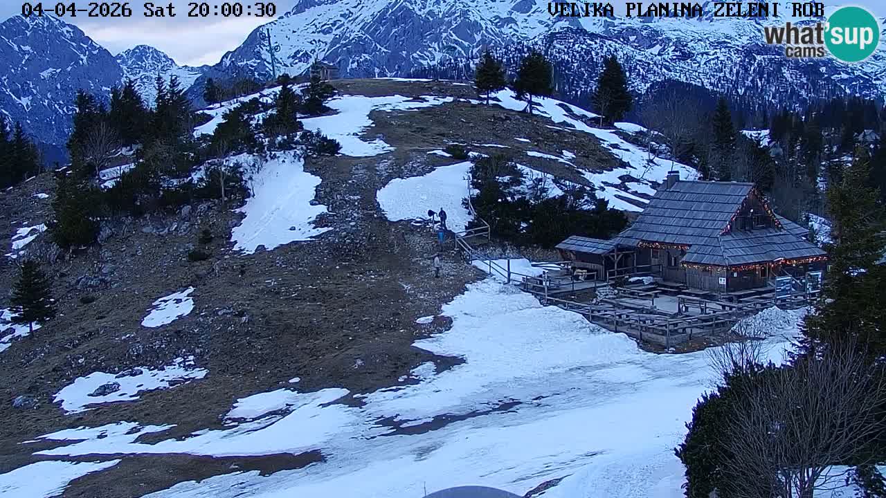 Zeleni Rob | Webcam en vivo Velika Planina