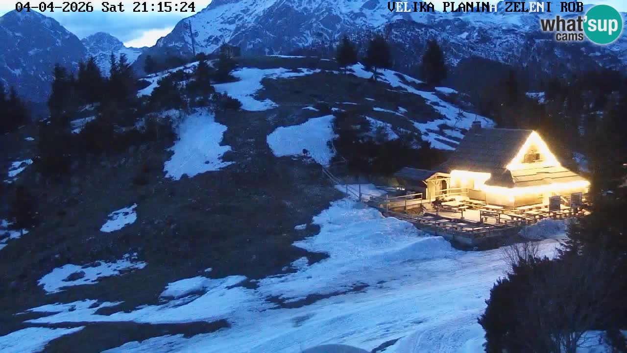 Zeleni Rob | Webcam en vivo Velika Planina