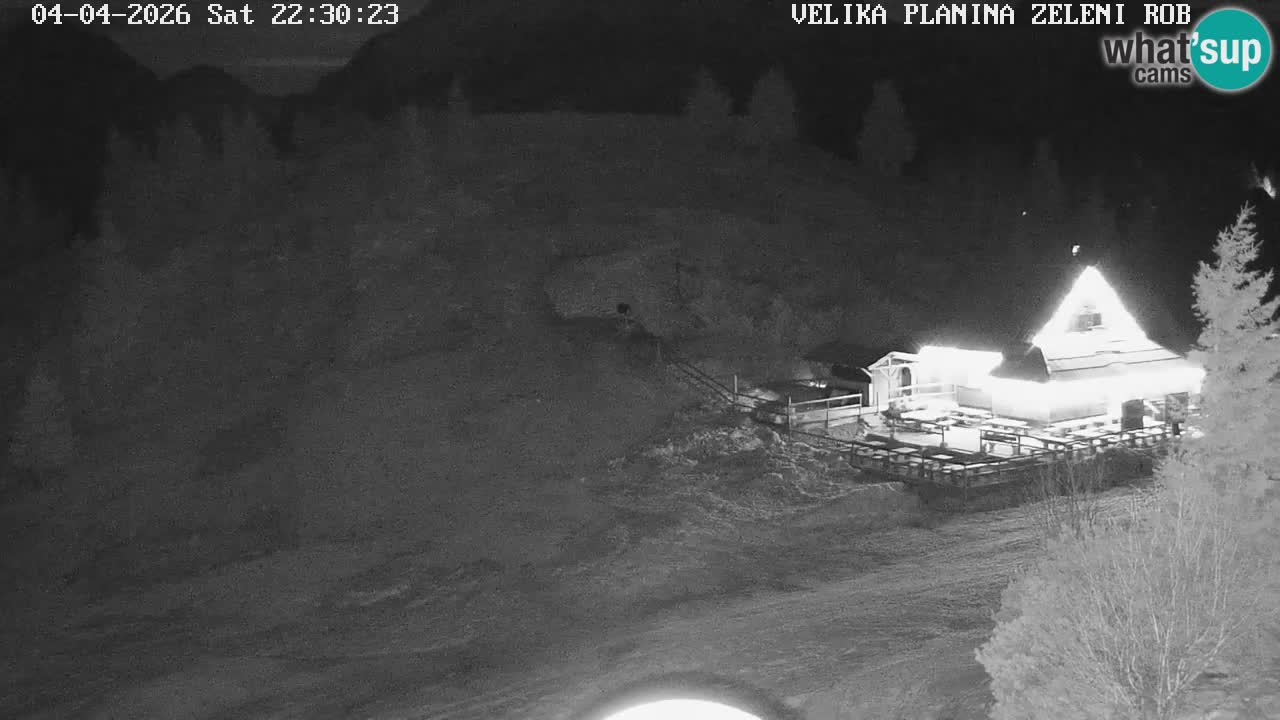 Zeleni Rob – kamera v živo | Velika Planina