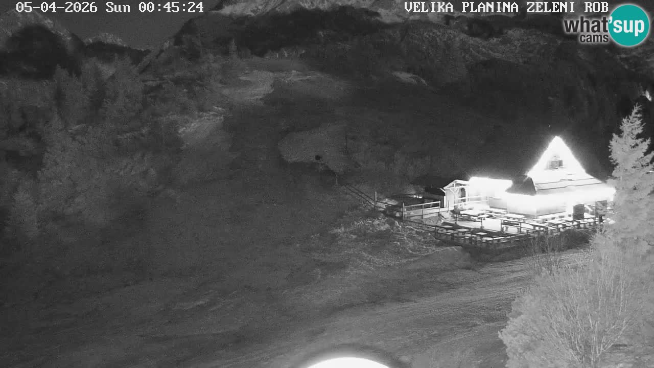Zeleni Rob | Webcam en vivo Velika Planina
