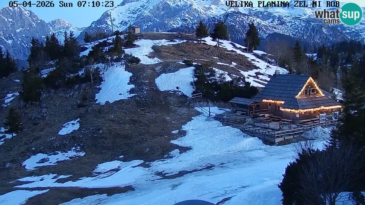 Zeleni Rob | Web kamera Velika Planina
