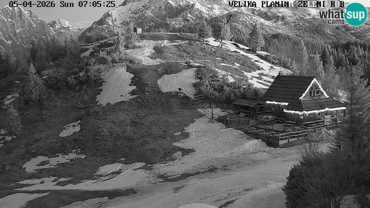 Zeleni Rob | Webcam en vivo Velika Planina