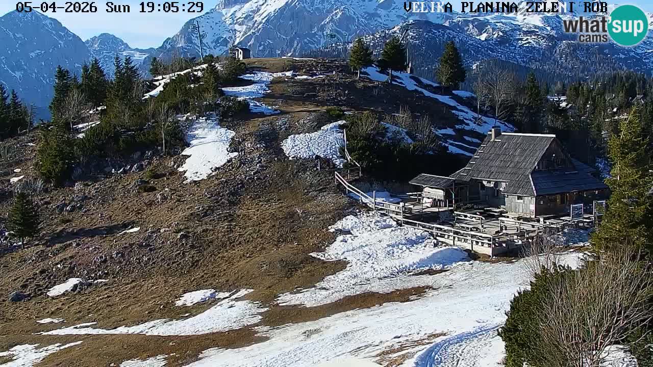 Zeleni Rob | Webcam en vivo Velika Planina