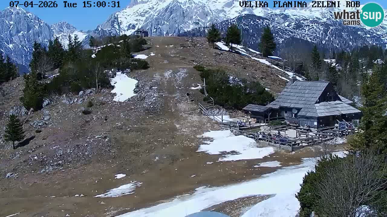 Zeleni Rob | Web kamera Velika Planina