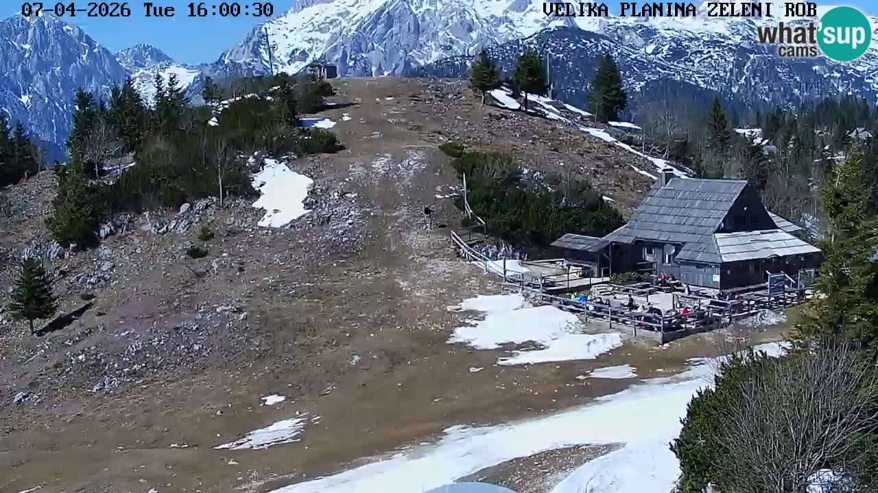 Zeleni Rob | Webcam en vivo Velika Planina