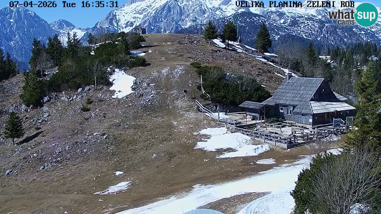 Zeleni Rob | Web kamera Velika Planina