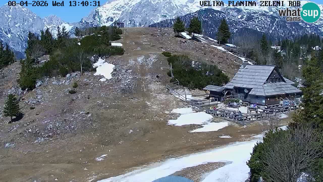 Zeleni Rob | Webcam en vivo Velika Planina