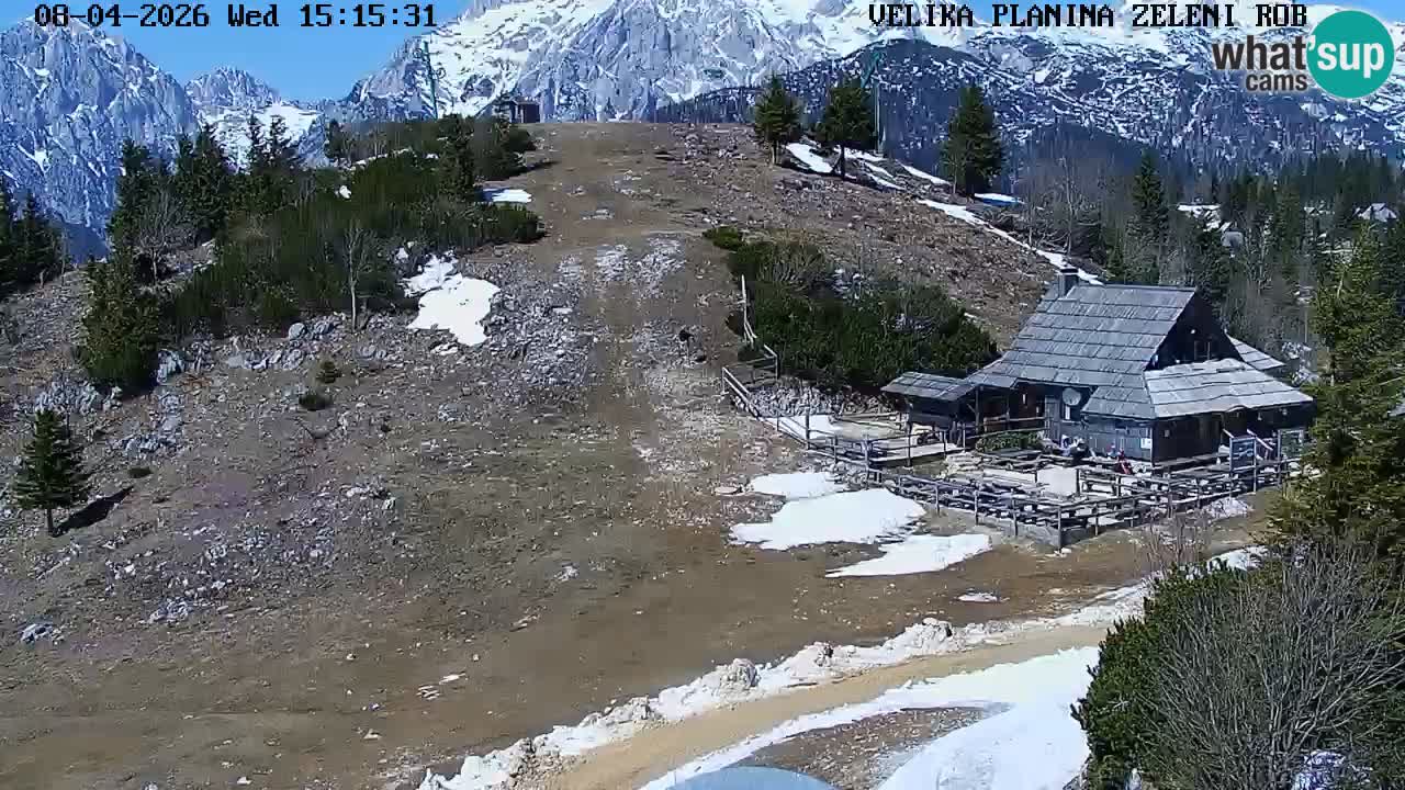 Zeleni Rob – kamera v živo | Velika Planina