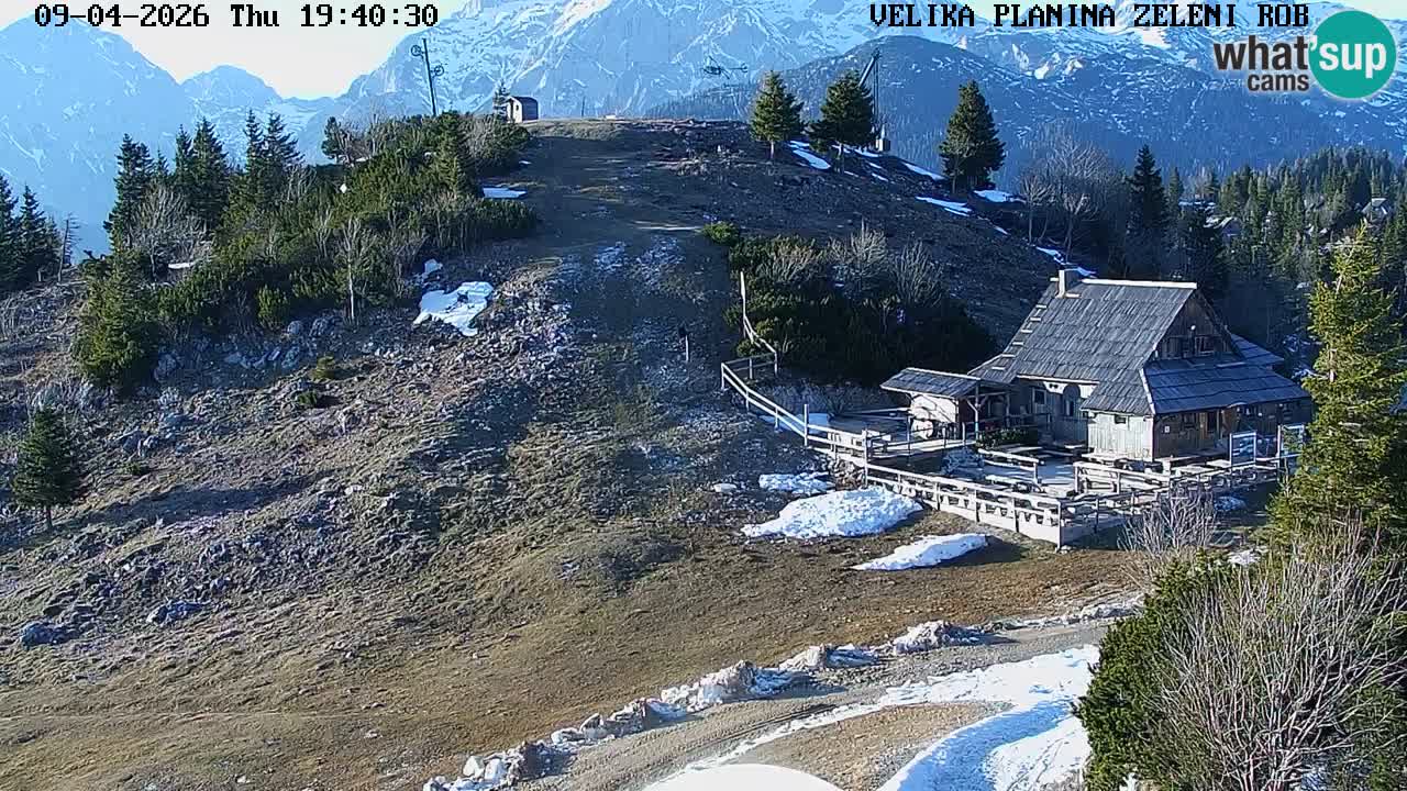 Zeleni Rob | Web kamera Velika Planina