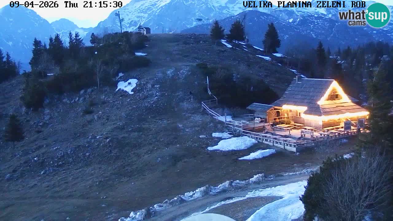 Zeleni Rob | Webcam en vivo Velika Planina