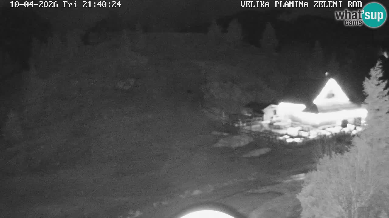Zeleni Rob | Webcam en vivo Velika Planina