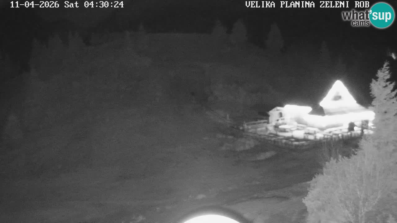 Zeleni Rob | Webcam en vivo Velika Planina