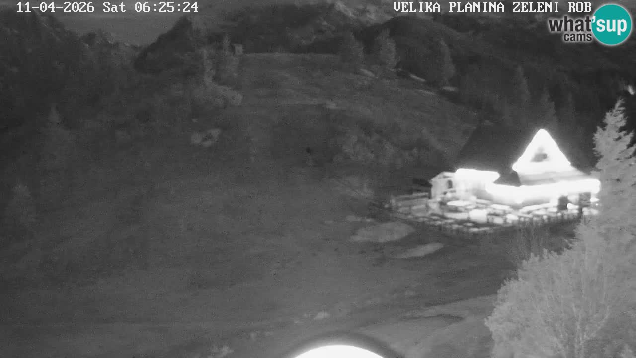 Zeleni Rob | Webcam en vivo Velika Planina