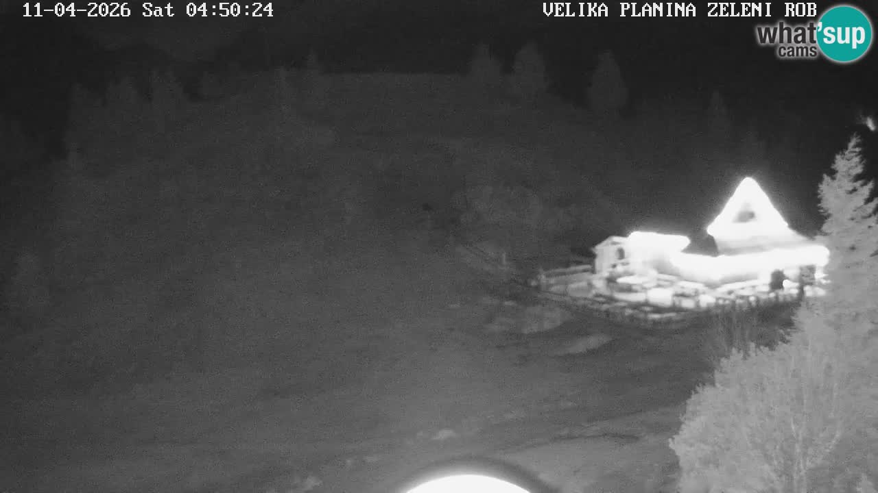 Zeleni Rob | Webcam en vivo Velika Planina
