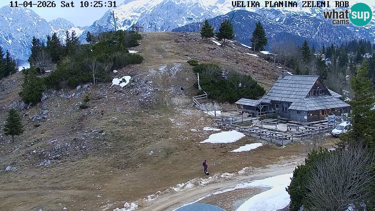 Zeleni Rob | Webcam en vivo Velika Planina