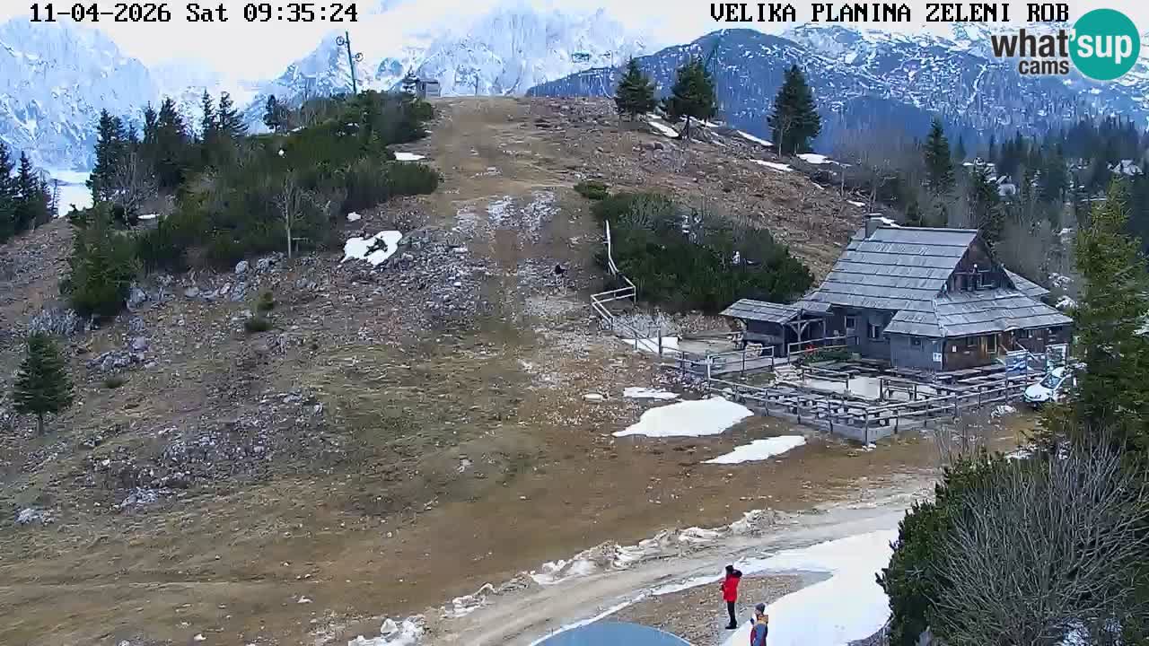 Zeleni Rob | Webcam en vivo Velika Planina