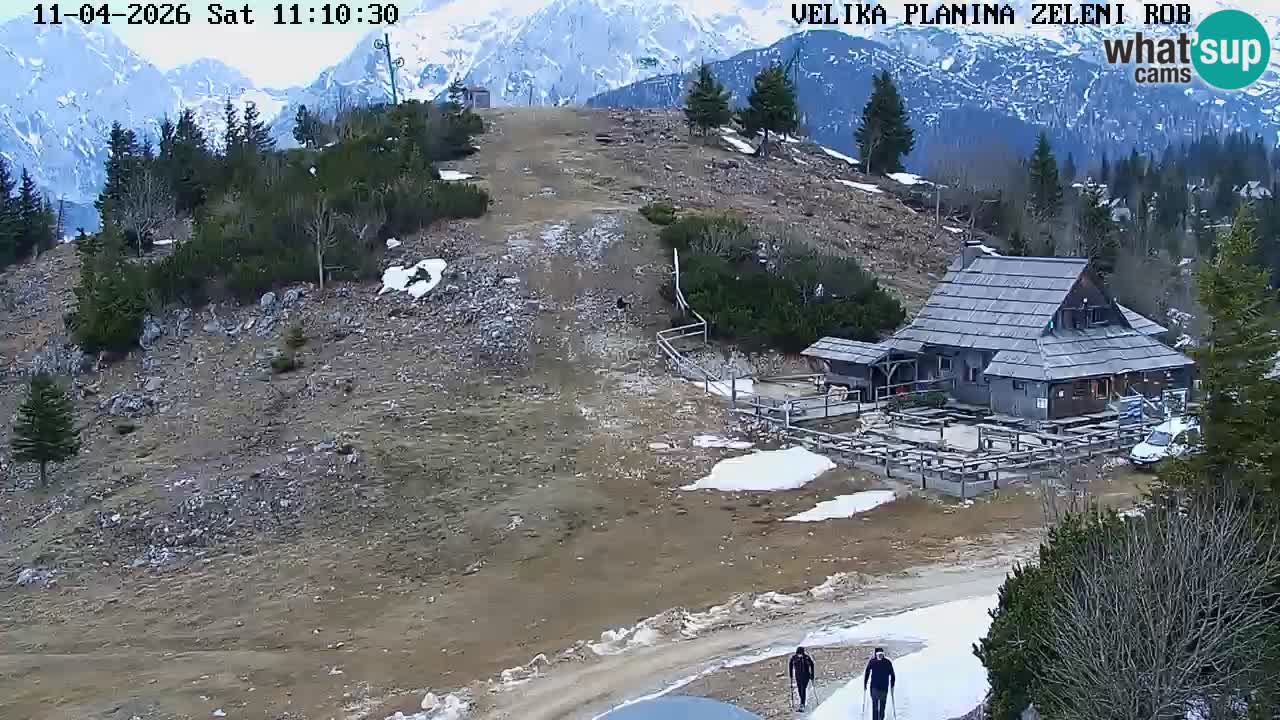 Zeleni Rob – kamera v živo | Velika Planina