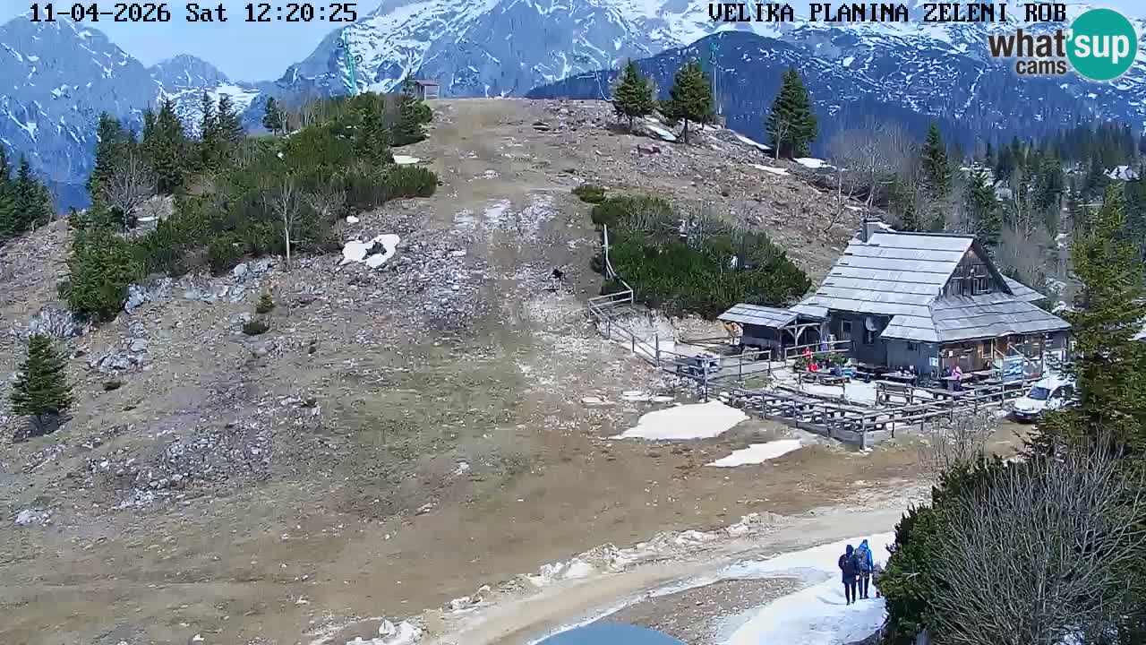 Zeleni Rob | Webcam en vivo Velika Planina
