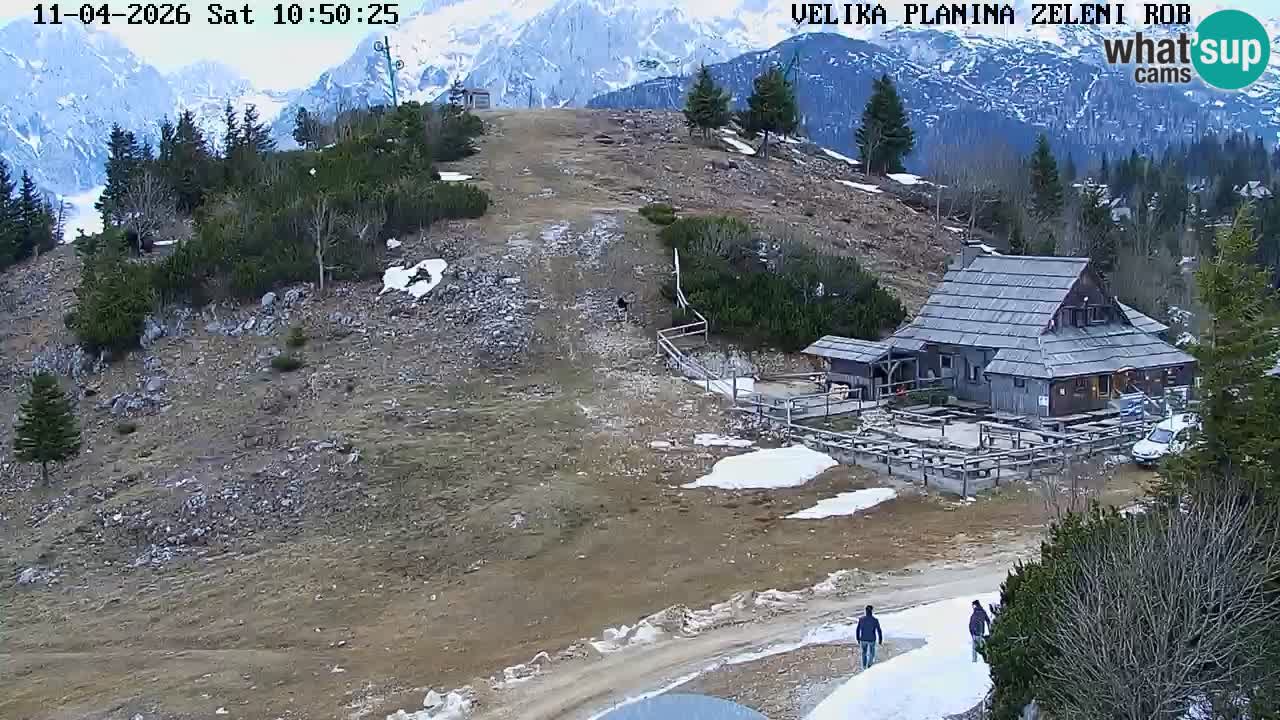 Zeleni Rob | Webcam en vivo Velika Planina