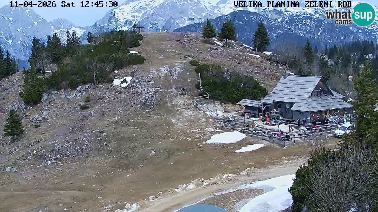 Zeleni Rob | Webcam en vivo Velika Planina
