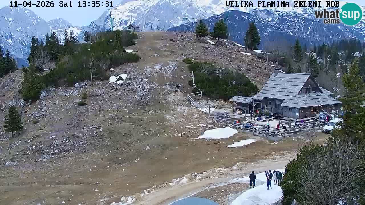 Zeleni Rob – kamera v živo | Velika Planina