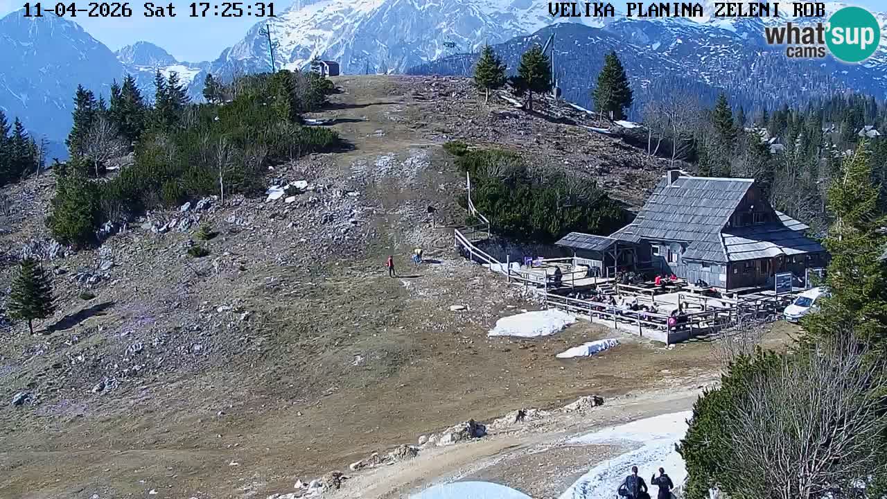 Zeleni Rob | Webcam en vivo Velika Planina