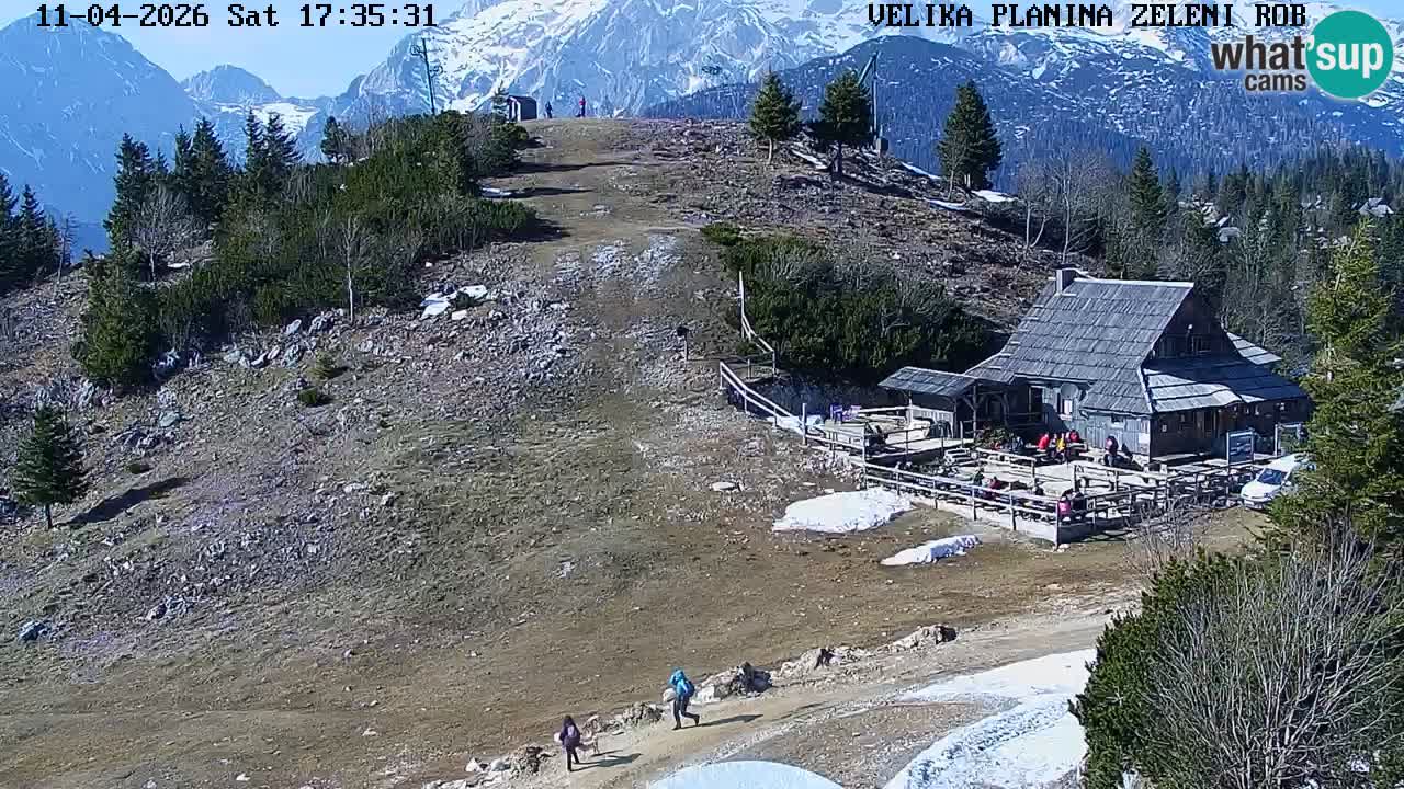 Zeleni Rob | Webcam en vivo Velika Planina